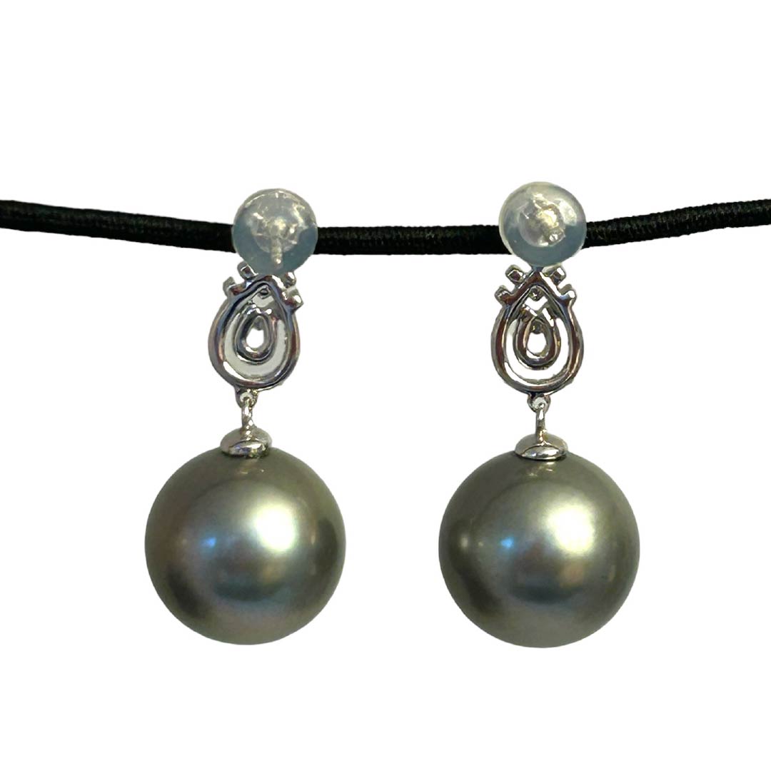 Orecchini Perle Argento del Mare Andamane - immagine 2